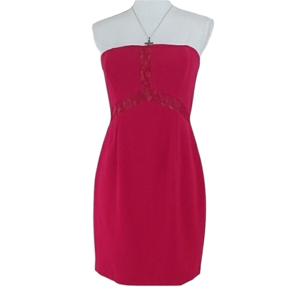 Max and Cleo~Size 8~"Jenn" Racpberry Party Evening Dress NWT. - Picture 1 of 11